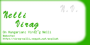 nelli virag business card